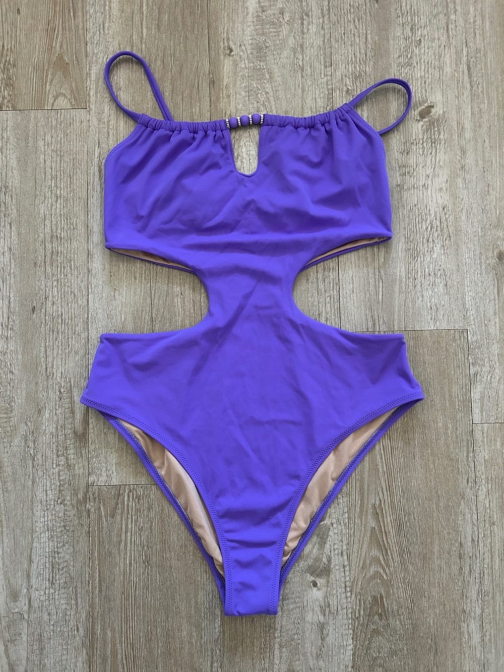 Women’s Purple Cut Out One Piece Made In Vietnam Swimsuit